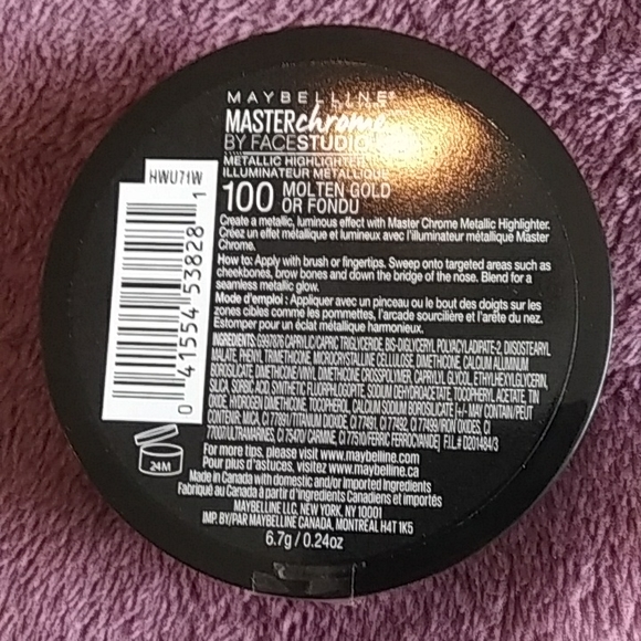 *NWT* Maybelline Master Chrome Metallic Highlighter Powder in Molten Gold - Picture 4 of 5